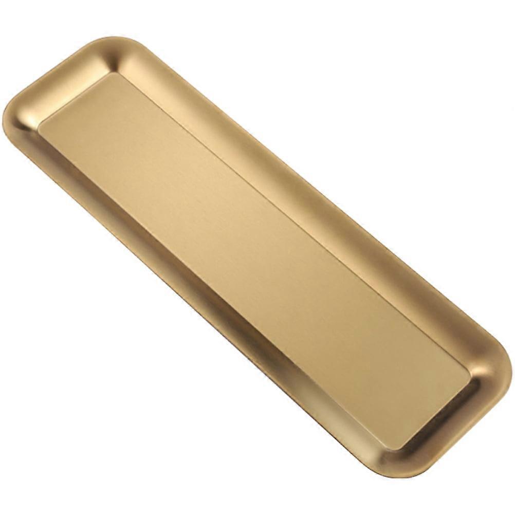 Rectangular Stainless Steel Serving Tray for Desserts and Sushi