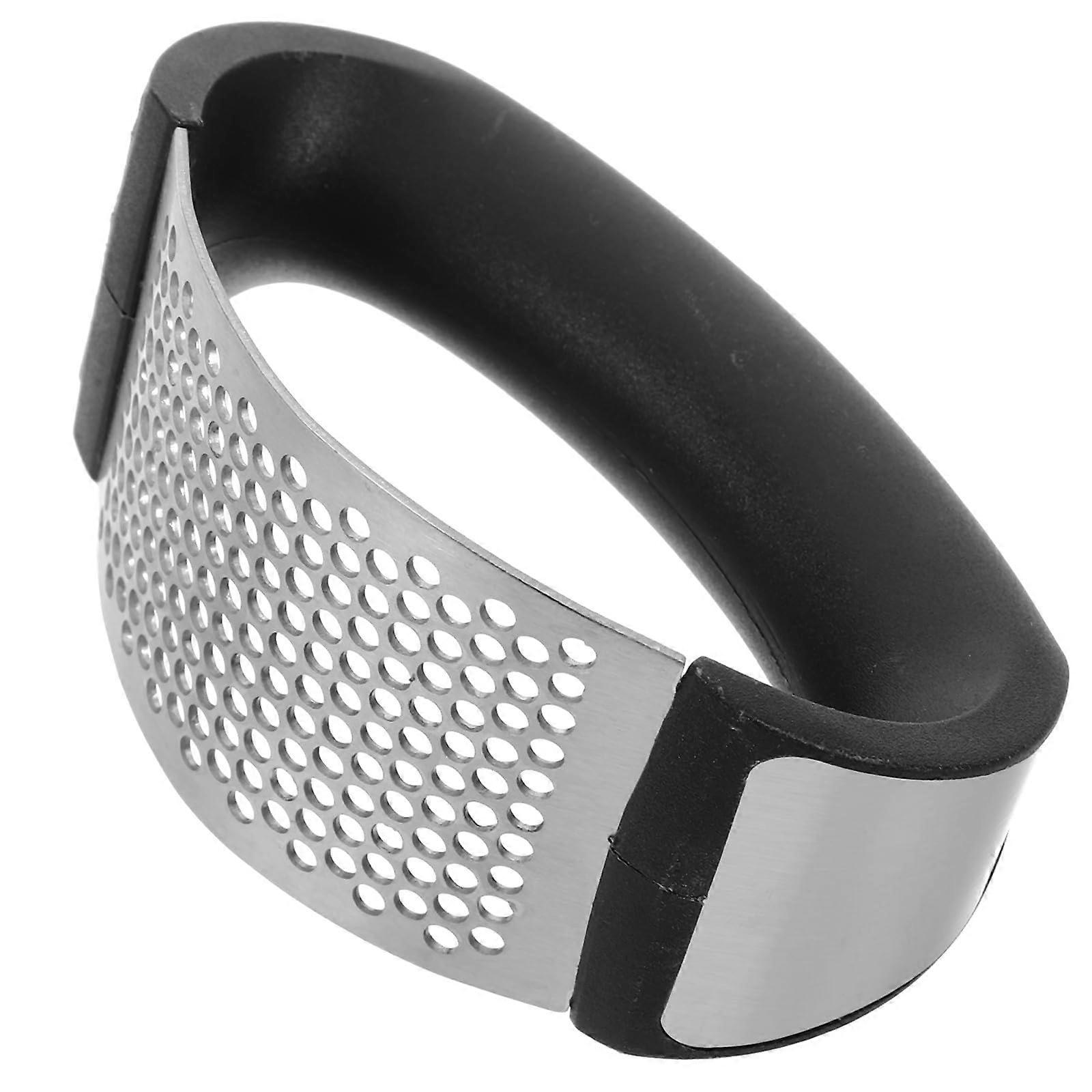 Stainless Steel Garlic Press with Comfortable Grip, Easy Clean Handheld Crusher for Efficient Mincing