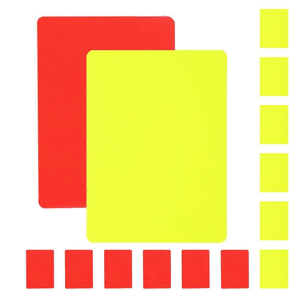 16Pcs Soccer Referee Judge Cards Multi Function Pvc for Tournaments Game Management