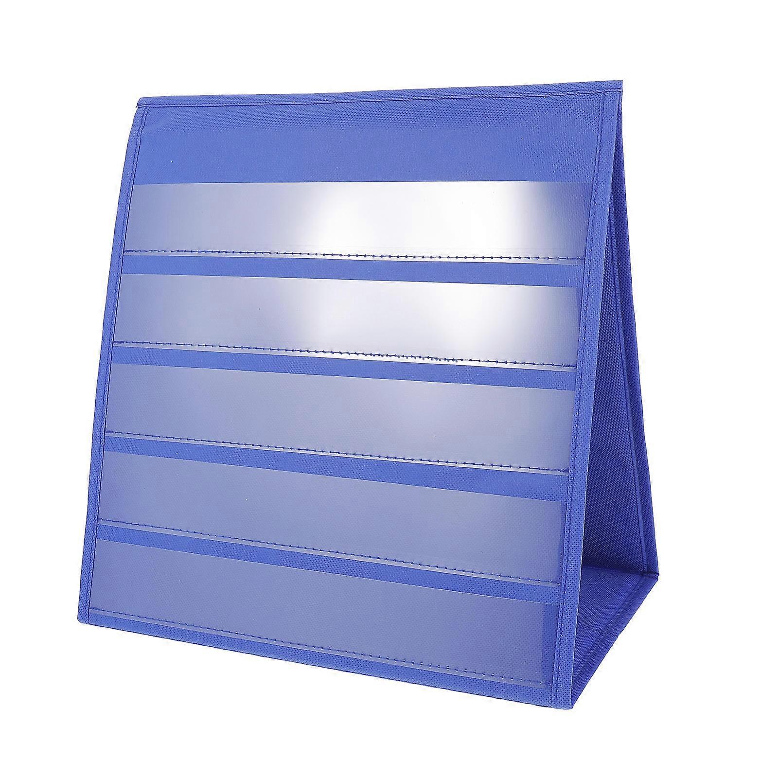 Teaching Display Stand Desktop Pocket Chart for Skill Building 20 White Cards