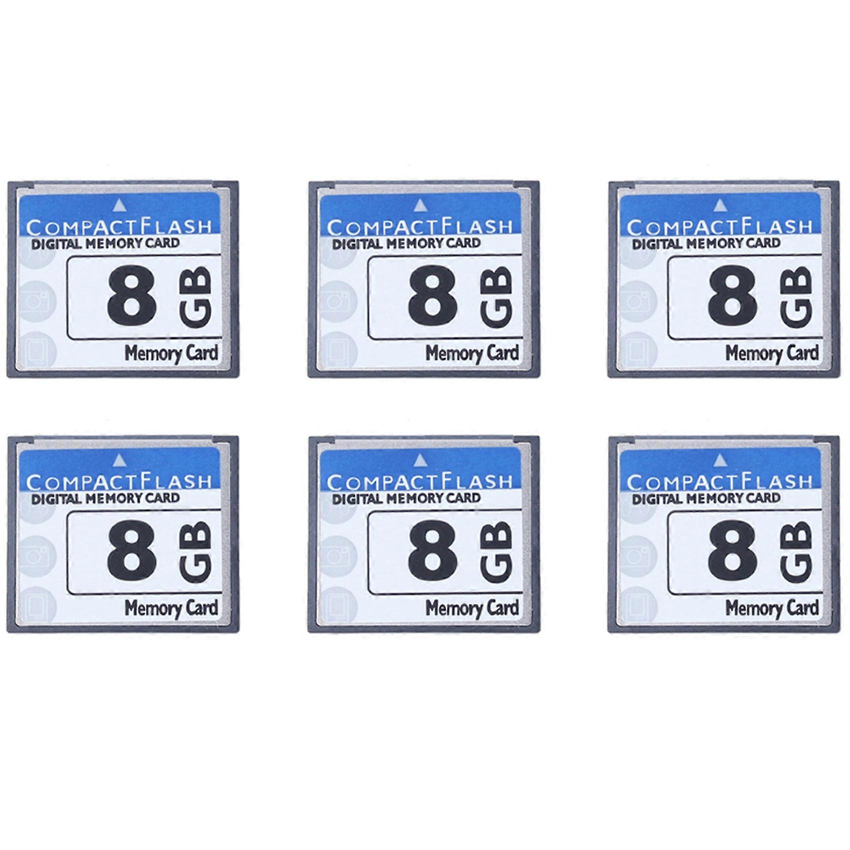 6X Professional 8GB Compact Flash Memory Card(White&Blue)