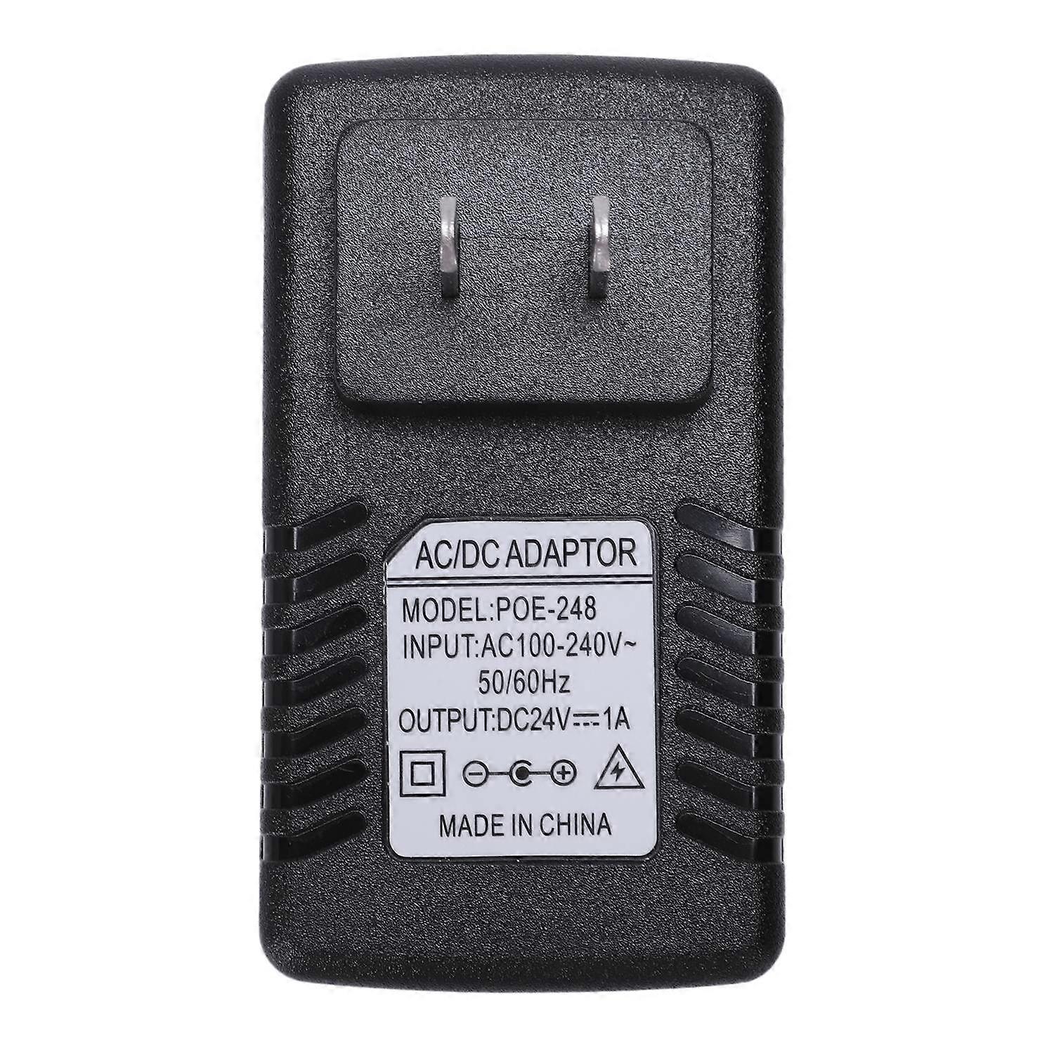 Power Supply Ethernet POE Injector Adapter for IP Phone Gateway IP Camera(24V/1A US Plug)