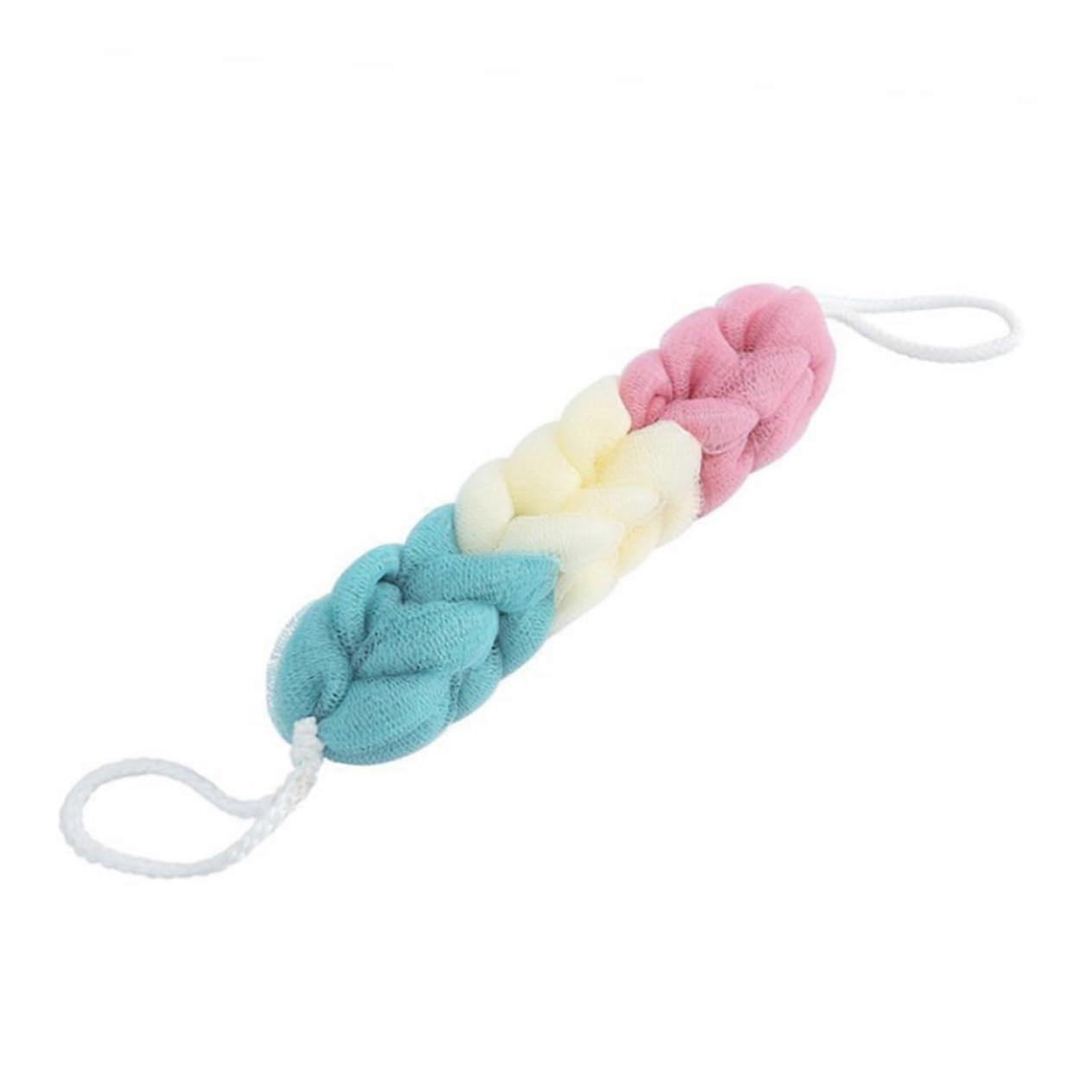 3 Pack Long Exfoliating Bath Strips with Lanyard for Back Scrubbing and Skin Care, PE Material, Random Color