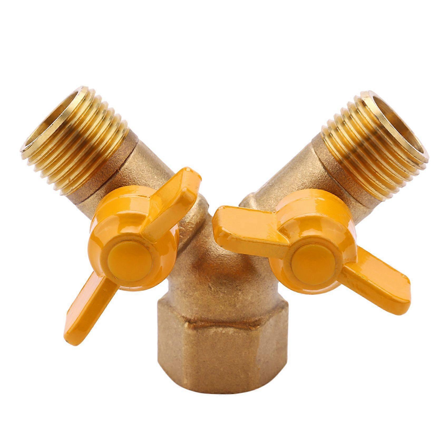 2 Way 1/2 "Faucet Adapter Outside Garden Irrigation Tap Adapter and Hose Divider