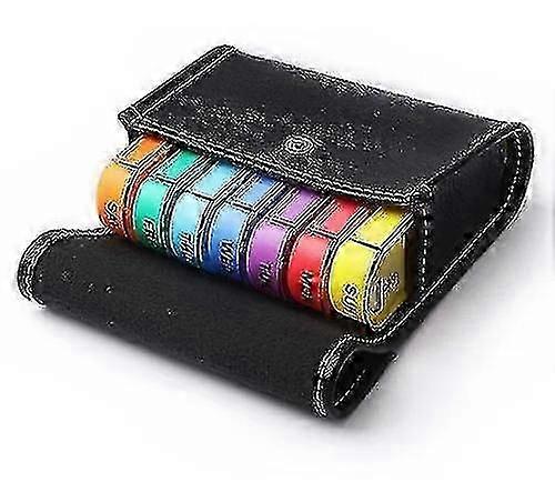 Weekly Travel Pill Izer - And Medicat Et Pill Box Reer, Pill Container Dispenser Case, Vitamin Caddy Izer, For 4 Tim