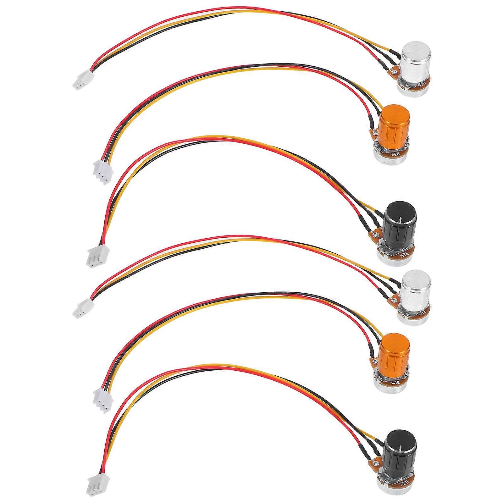 Shaft Potentiometer with Knob for Audio and Electronics 9Sets Adjustable Resistor