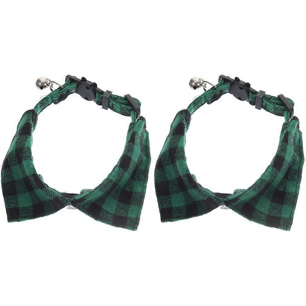 Decorative Cat Collar Kitten Neck Collar with Bell 10Pcs for Pets