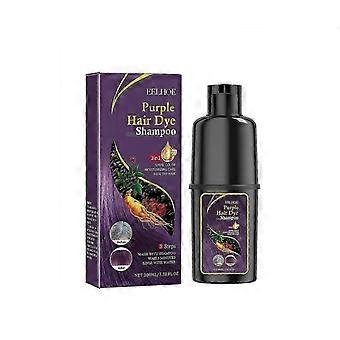 EELHOE schwarzes Haarfärbeshampoo (lila) Sanftes, nicht reizendes, feuchtigkeitsspendendes Kopfhautshampoo, leicht farbwechselndes Haarshampoo