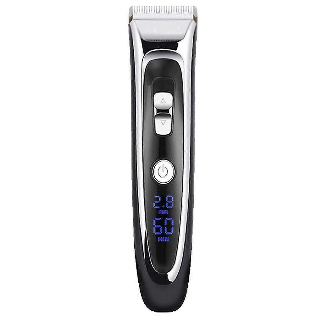 Professional Cordless Hair Clippers with Adjustable Ceramic Blade, LED Display, Rechargeable for Men
