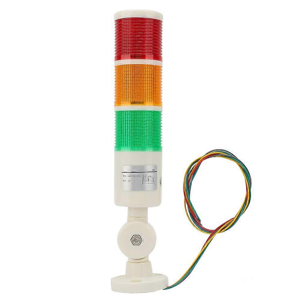 Signal Tower Stack Lights 24V DC, 3 Layer LED Warning Lights Red Orange Green, Rotatable Base for Industrial Use