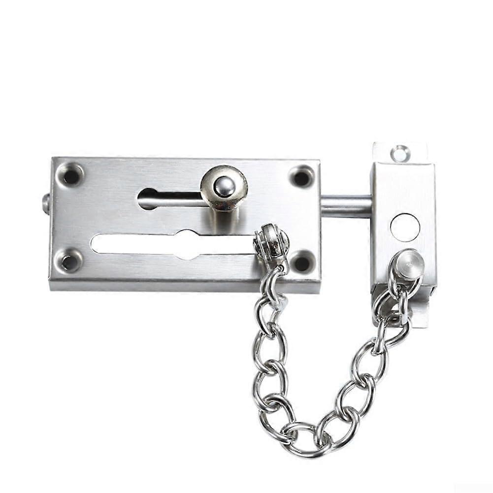 Stainless Steel Door Chain Lock with Heavy Duty AntiTheft Safety Latch for Apartment and Home