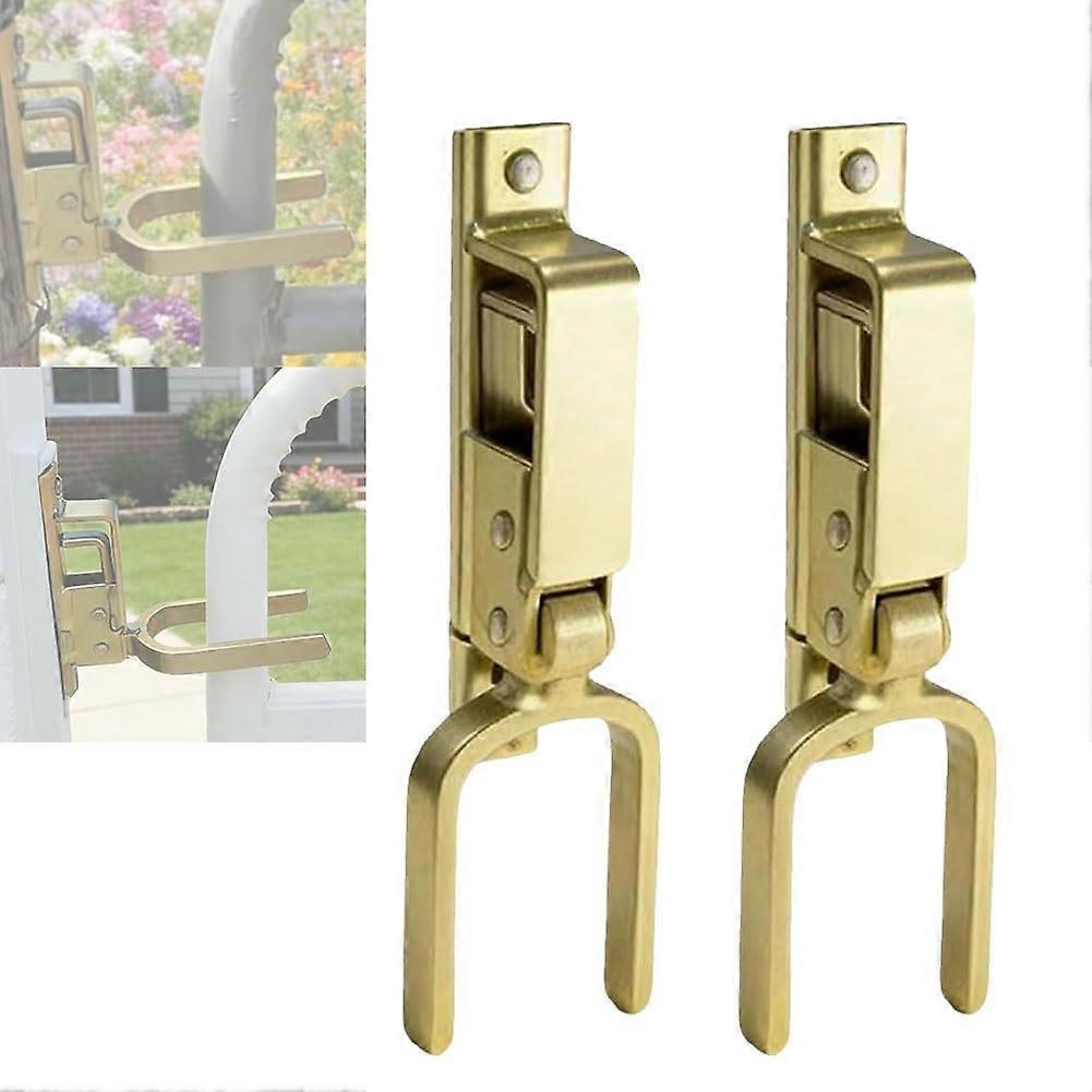 Automatic Farm Gate Latch 2pcs RustResistant Steel OneHand Spring Lock for Livestock