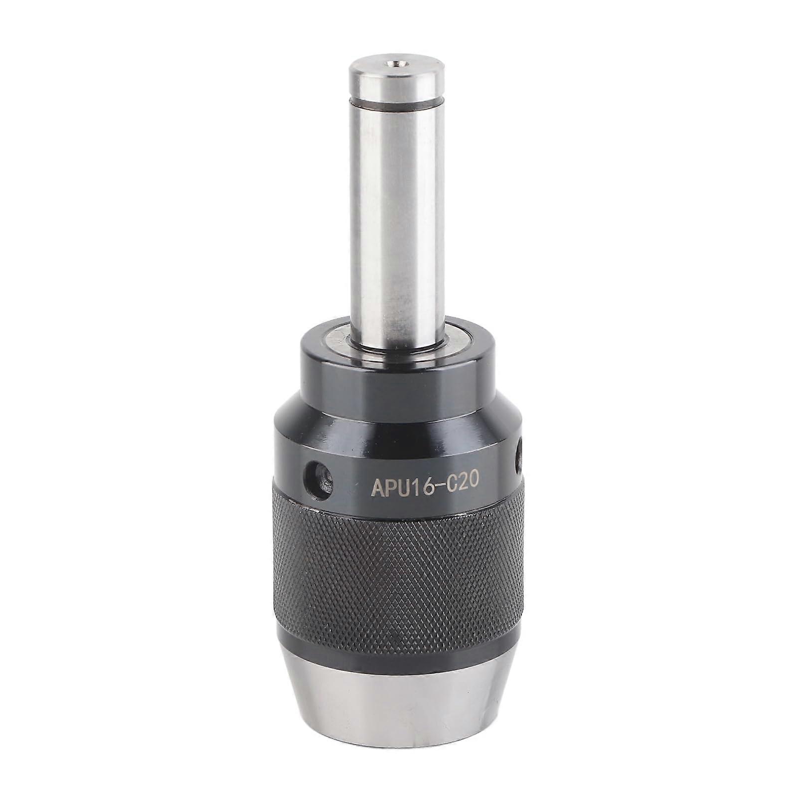 Keyless Drill Chuck 113mm Straight Shank for Milling Machine and Lathe, 40Cr Steel Precision