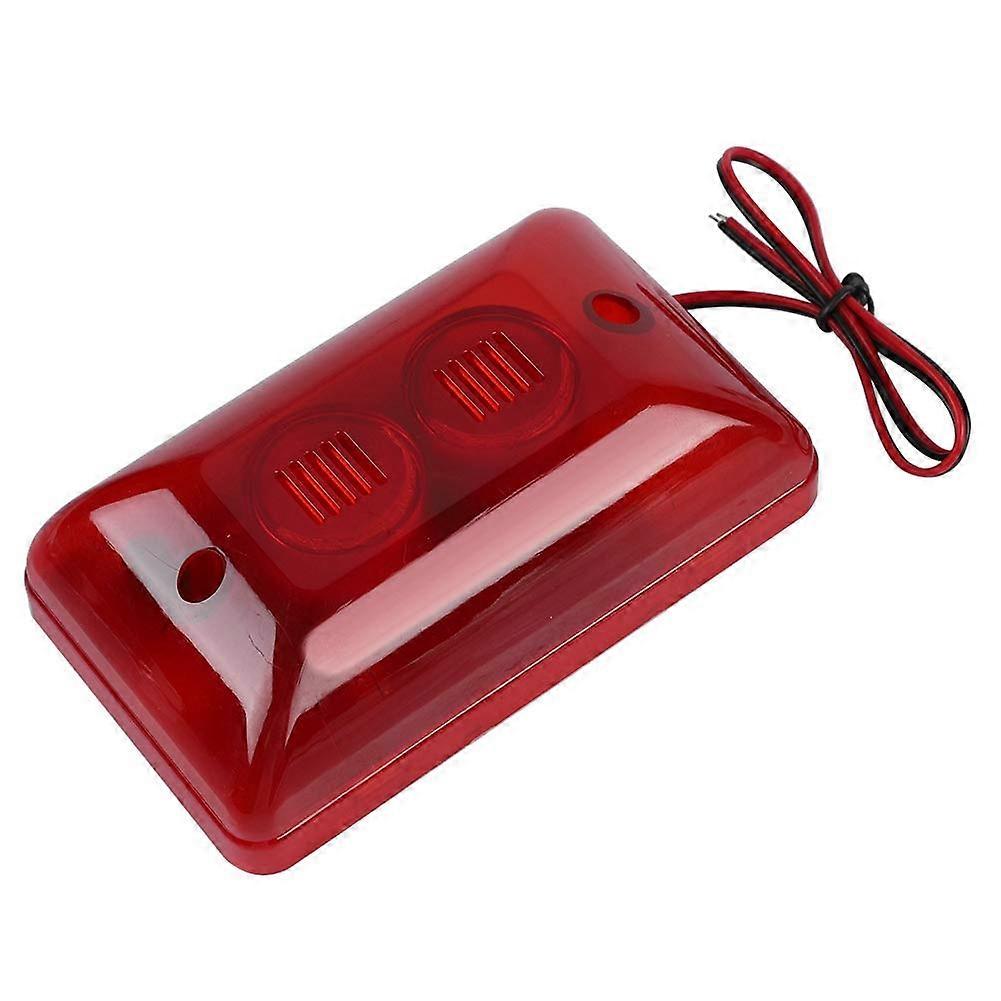 Alarm Siren 12V Wired 120dB Loud Bright LED Strobe Light for Home Security and Safety Warning
