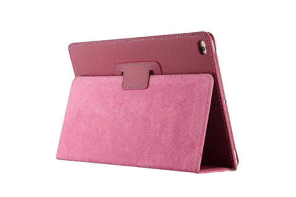 Case For Ipad 2018/2020 Pro 11 Rose Red Lychee Texture Two-fold Stand Leather