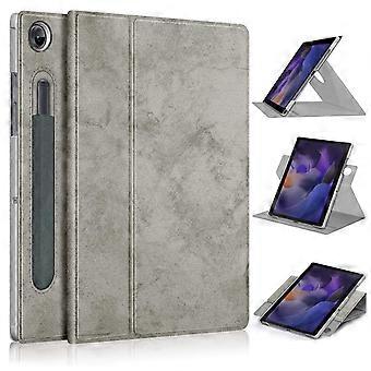 Capa para tablet Samsung Galaxy Tab A8 10.5 (2021)/A8 10.5 (2022) em couro PU sólido + PC com suporte giratório.
