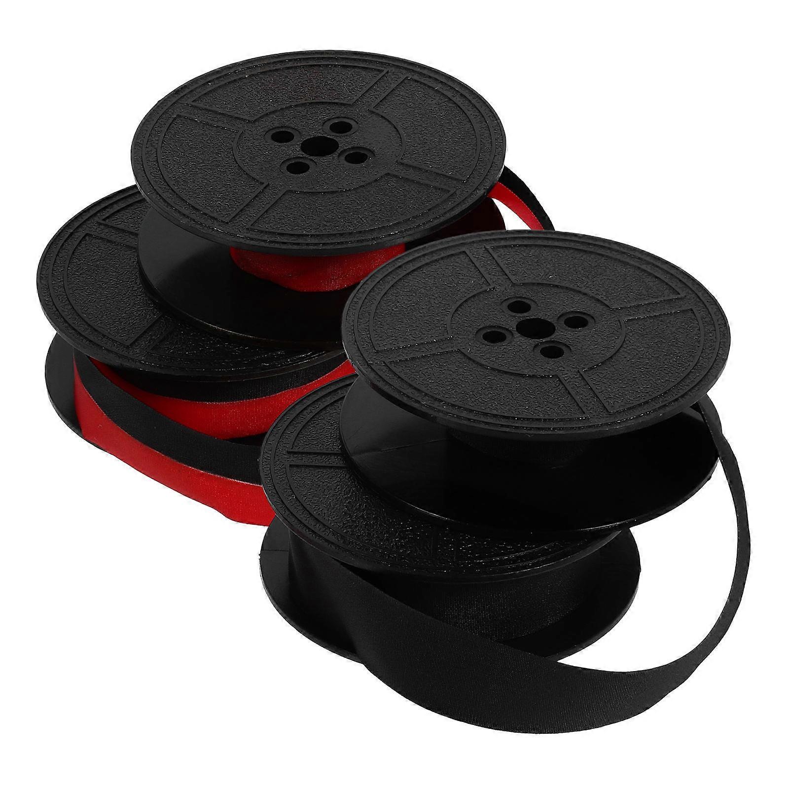 Typewriter Ink Ribbon Twin Spool for Office Use 4Pcs Compatible Pack
