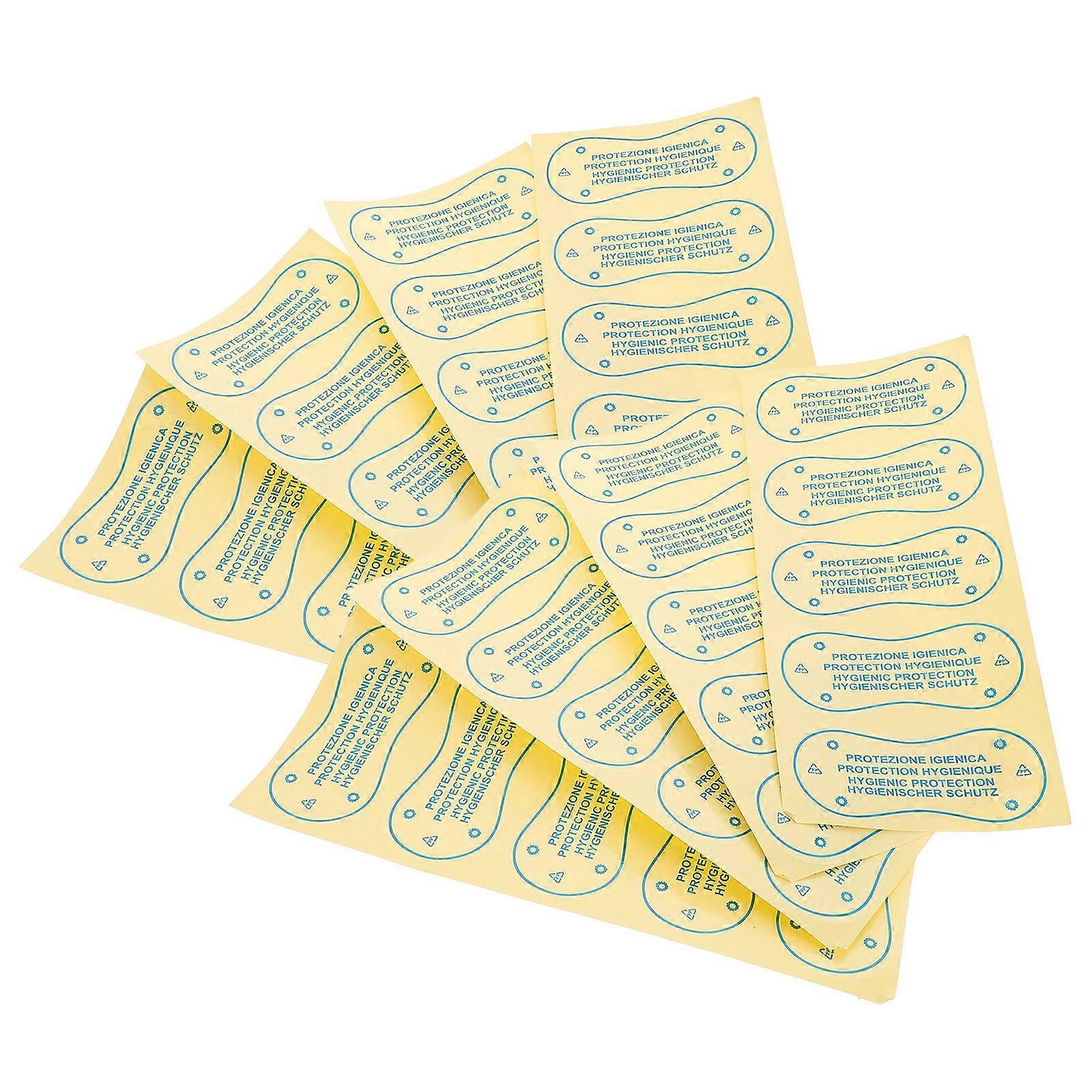 Hygienic Adhesive Labels for Leakproof Protection 100Pcs Strips