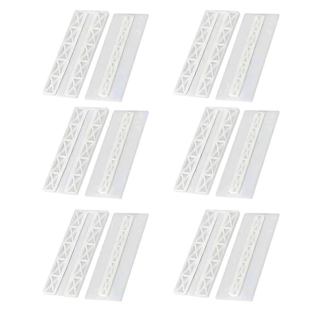 Wall-Mounted Patch Panel Holder for Socket Organization 12Pairs White