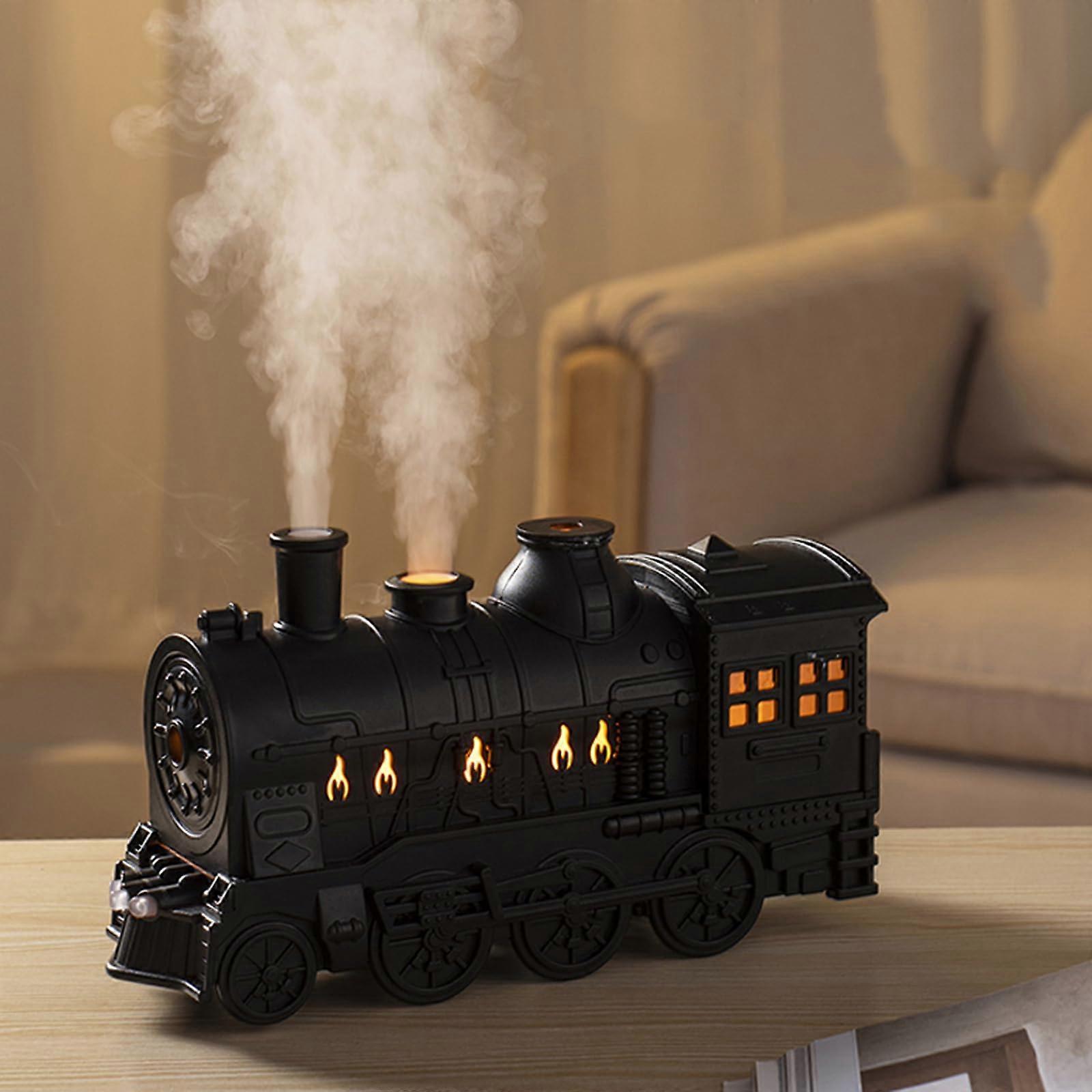 Ultrasonic Aroma Diffuser 300ml Train Style Essential Oil Humidifier with Remote LED Lights