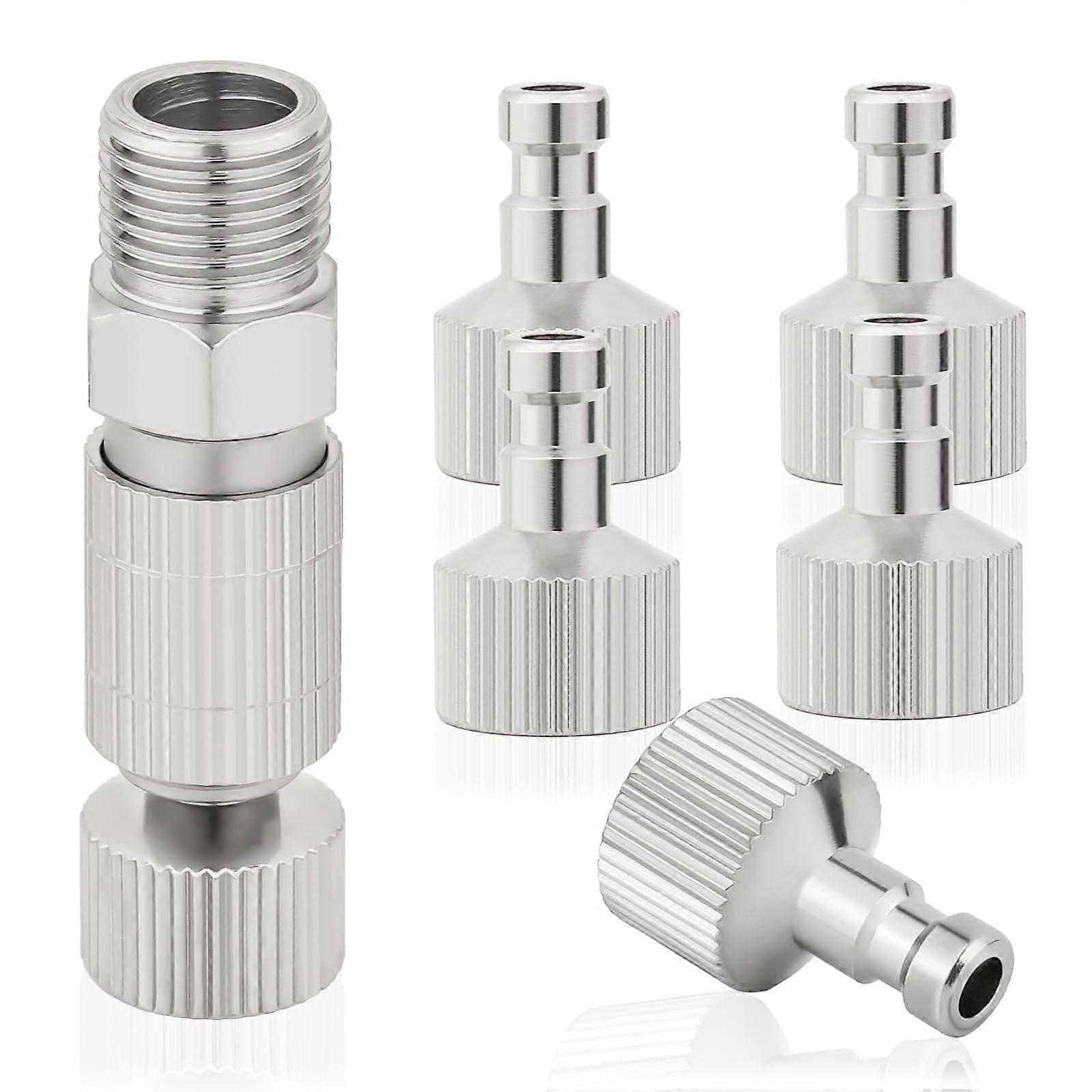Airbrush Quick Release Coupler 1/8 Inch with Automatic Shutoff and LeakProof Seal, 6pcs Set
