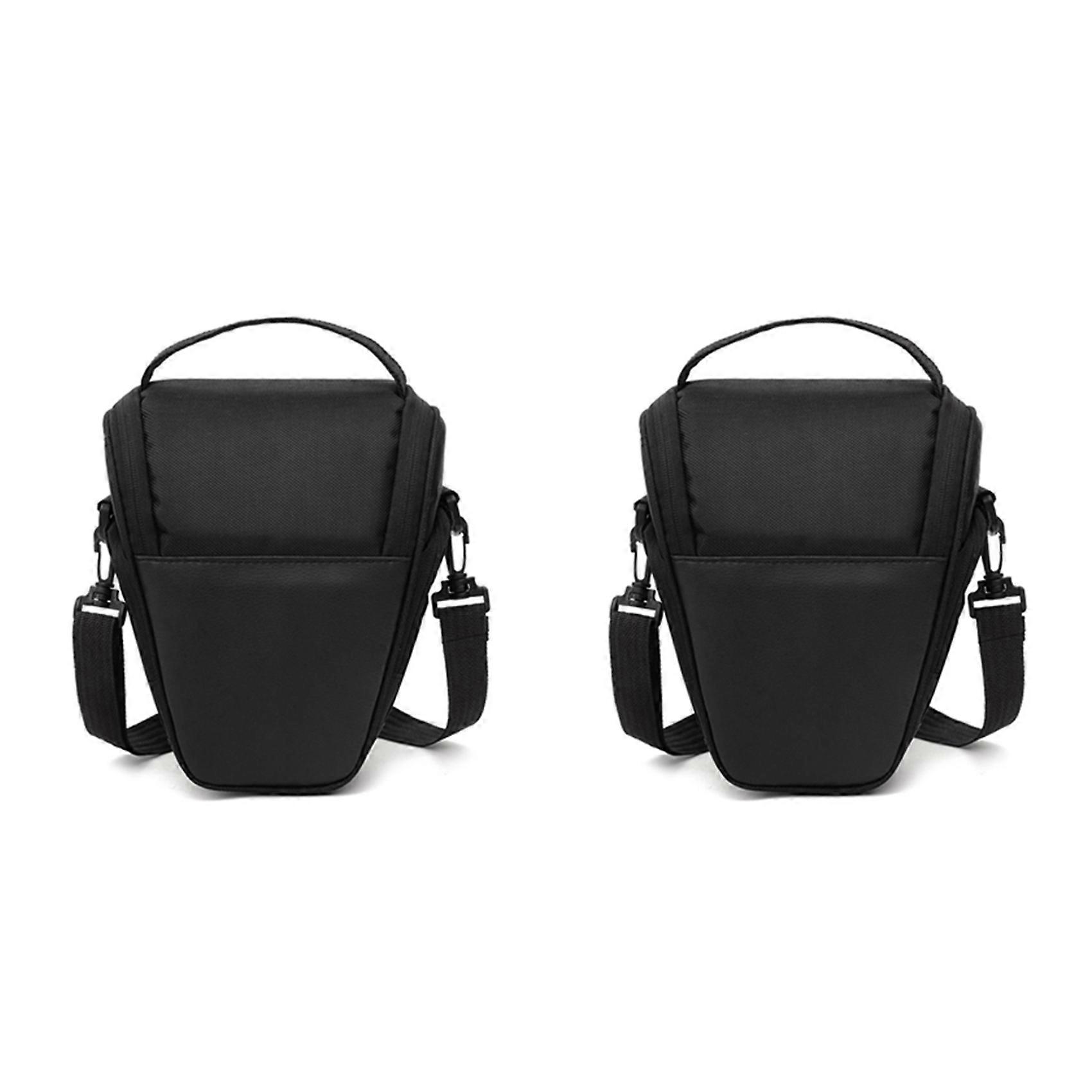 2X Camera Bag Triangle Camera Case Shoulder Case Digital Camera Bag for DSLR SLR Camera