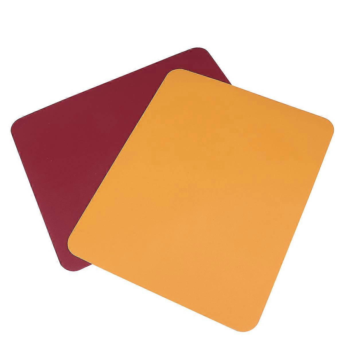 2pcs Mouse Pad Waterproof Double Sided Mat Sets for Computers