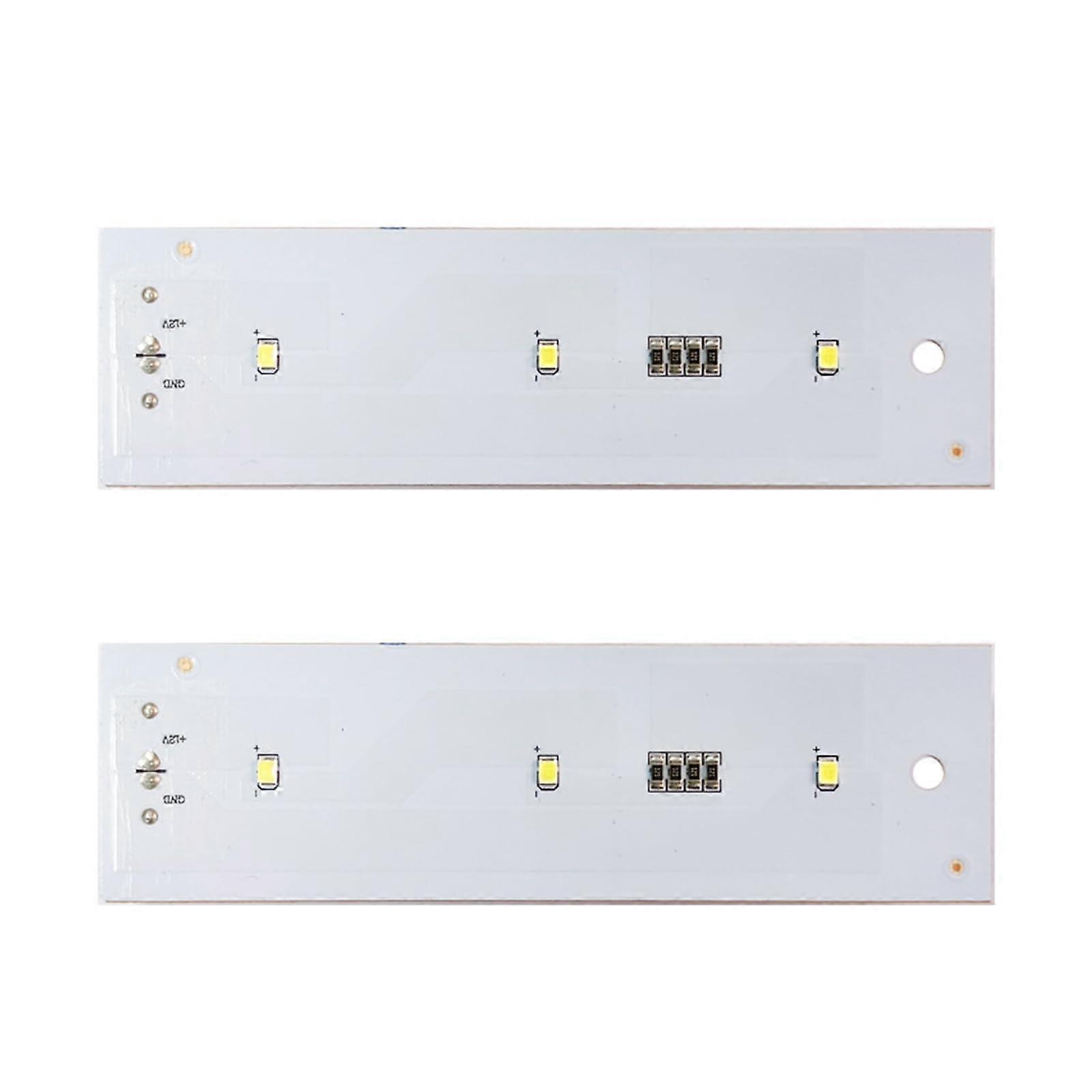 Refrigerator LED Light Panel Replacement 2pc, 6000K White, Energy Efficient Fridge Lighting