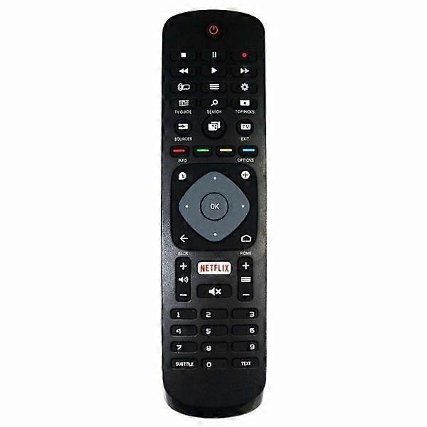 Universal Philips Smart TV Remote with Netflix Replacement Function, Black