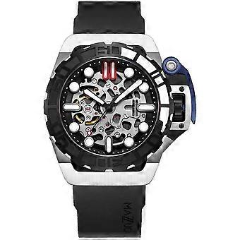 Mazzucato RIM Sub Black And Silver Skelett-Zifferblatt Automatik Dive SK1-BL 100M Herrenuhr