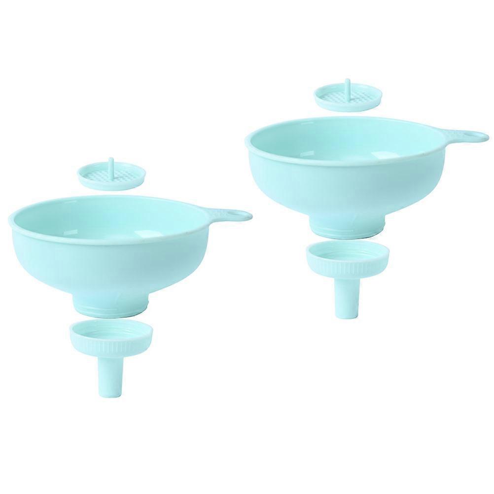 2Sets Multi-Function Oil Funnel for Kitchen Use Plastic Seasoning Funnels