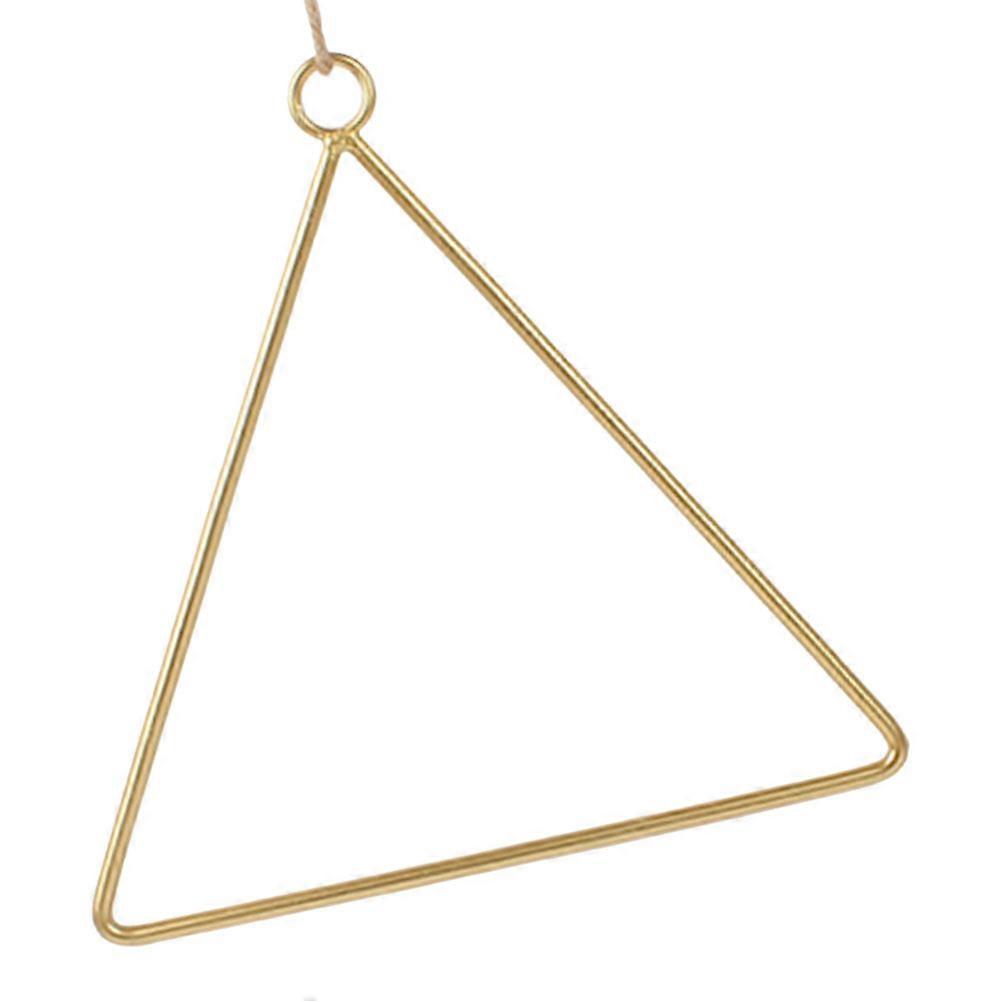 Metal Flower Accessory Hanging Triangle Frame for Decoration