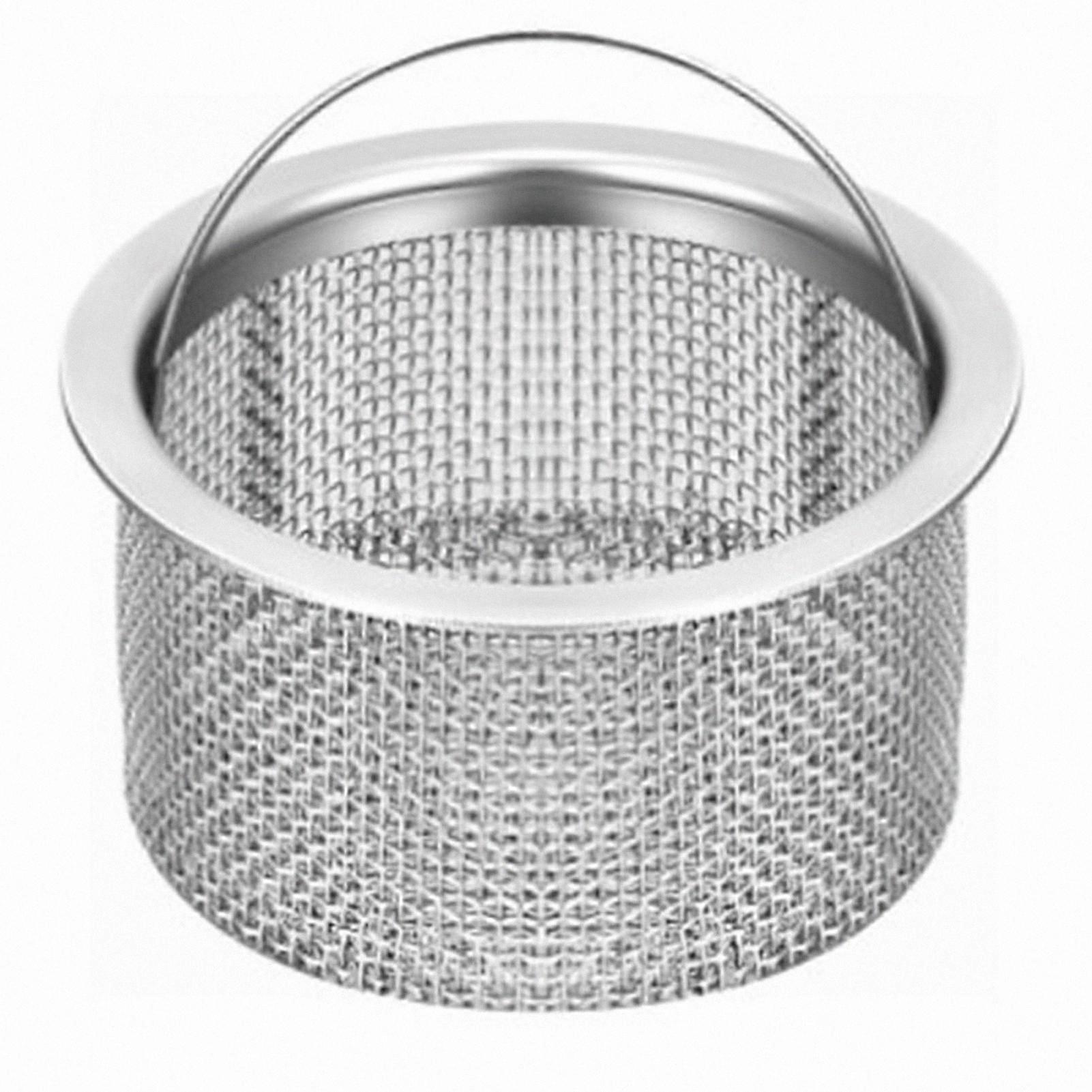 Stainless Steel Sink Strainer with Handle, Universal Drain Filter Replacement