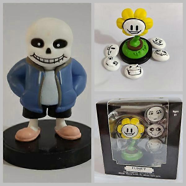 Undertale Sans Flowey PVC Action Figures Toys
