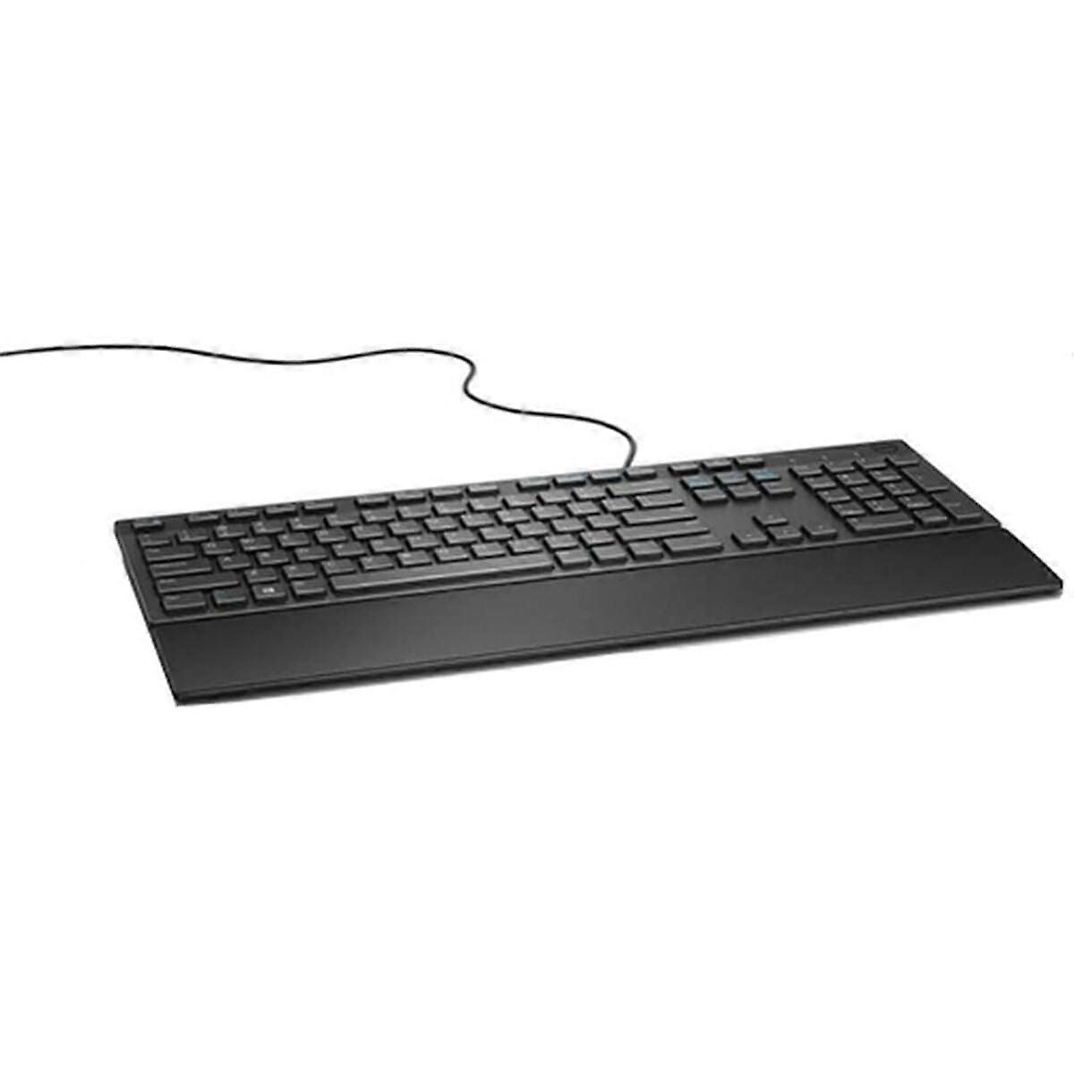 Spanish Keyboard USB Wired with Dual USB2.0 Ports for PC and Mac