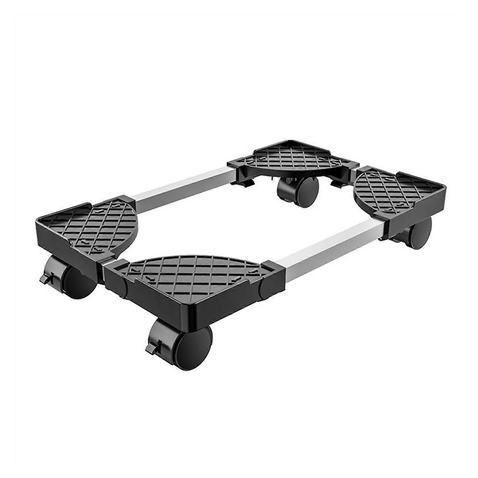 Adjustable PC Tower Stand with Locking Caster Wheels for Desktop Computer Heat Dissipation