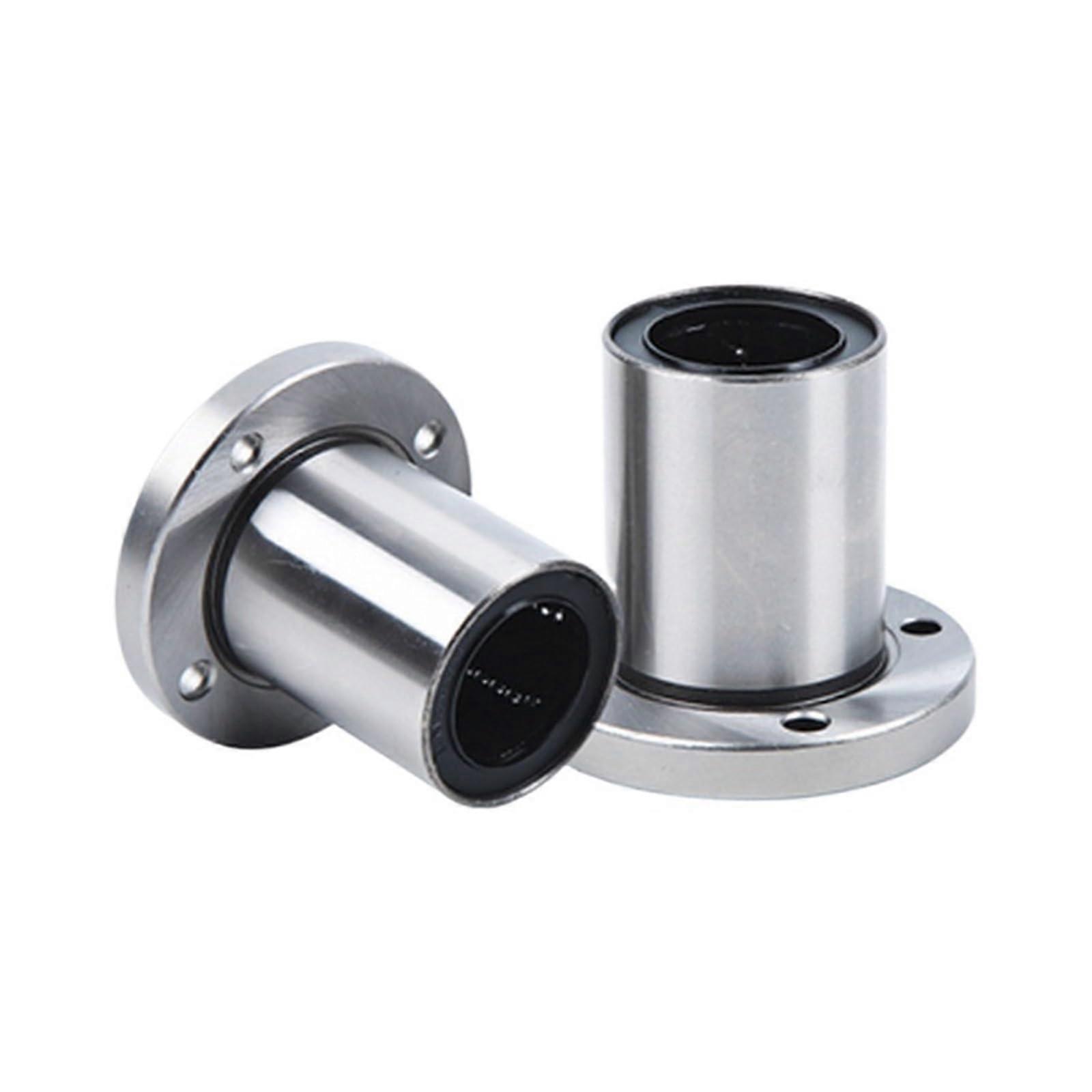 2pcs LMF12UU Linear Flange Bearing 12mm for Smooth Motion CNC and 3D Printer Projects