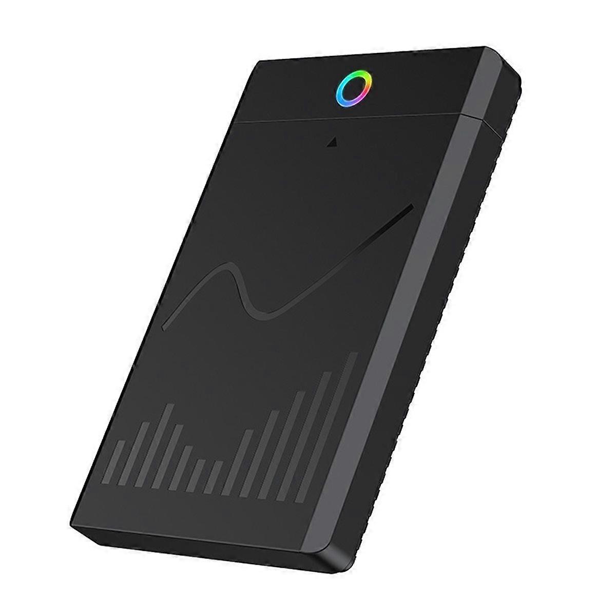 2.5-Inch Tool-Free SSD Enclosure Type-C 3.1 Laptop External Solid State Drive Box RGB for Storage E