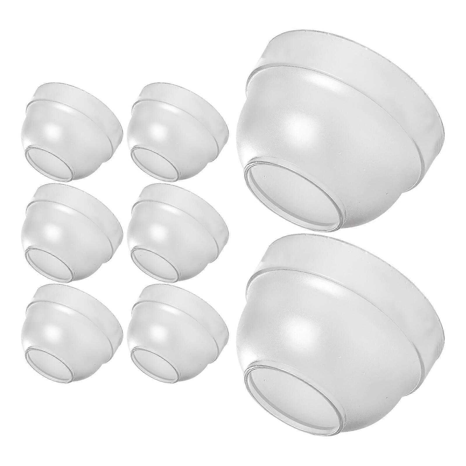 8pcs Reusable Plastic Cocktail Shaker Lids with SplashProof Design for Standard Mixer Bottle Caps