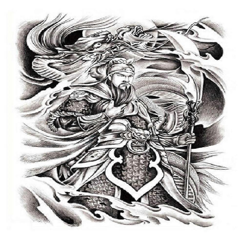 Large Full Back Temporary Tattoo Waterproof Long Lasting Sheet 48cm x 34cm for Events