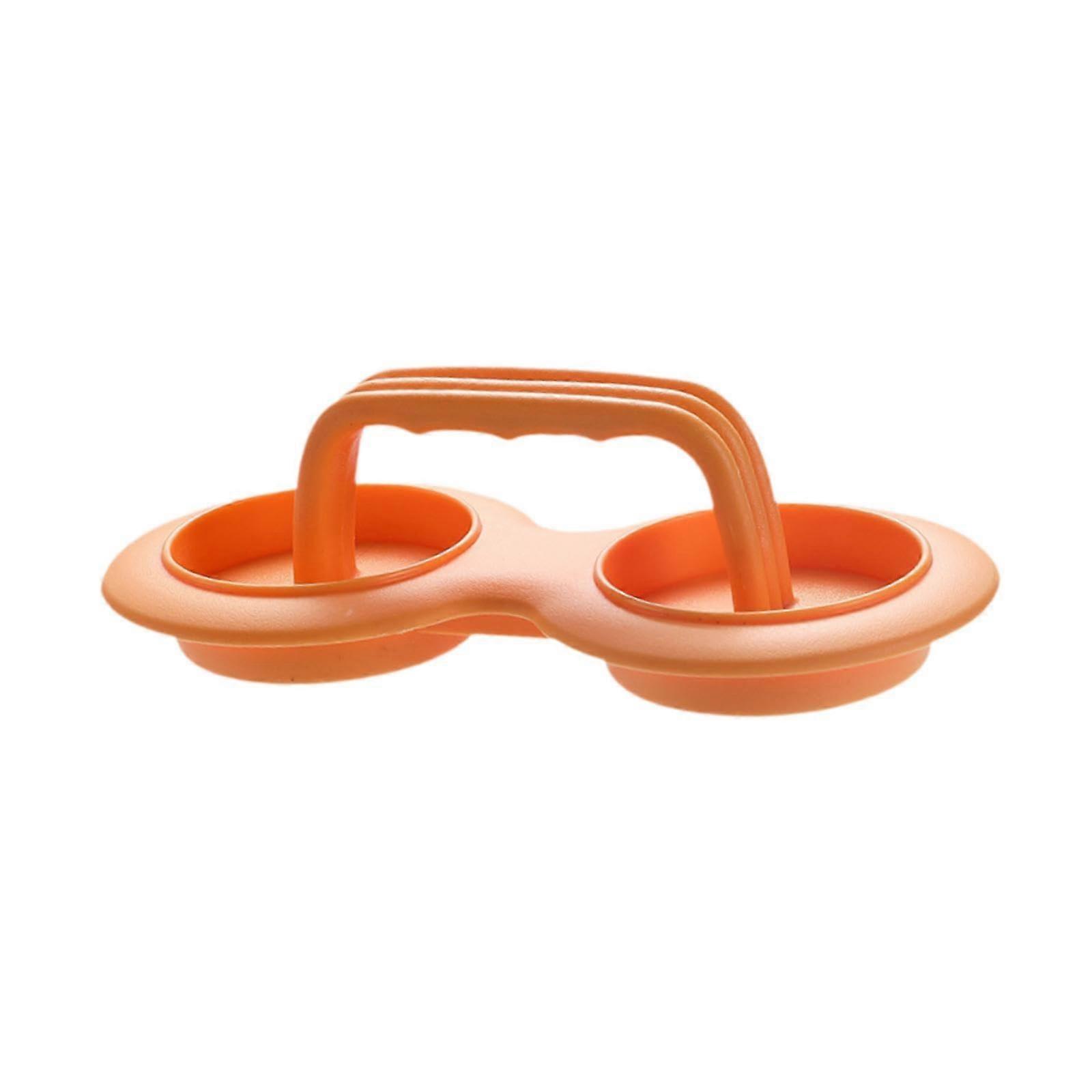 Burger Press with Ergonomic Detachable Handle for Grilling and BBQ, Orange