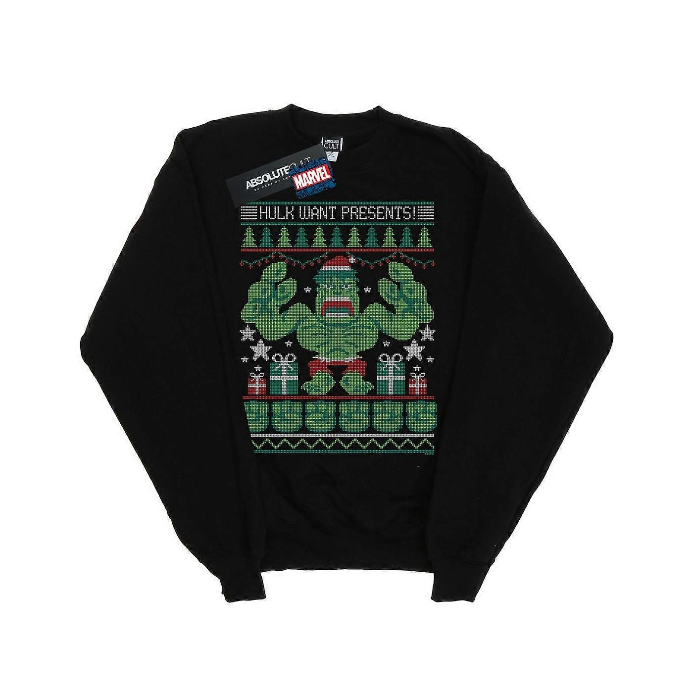 Marvel Boys Hulk willen presenteert Fair Isle Sweatshirt