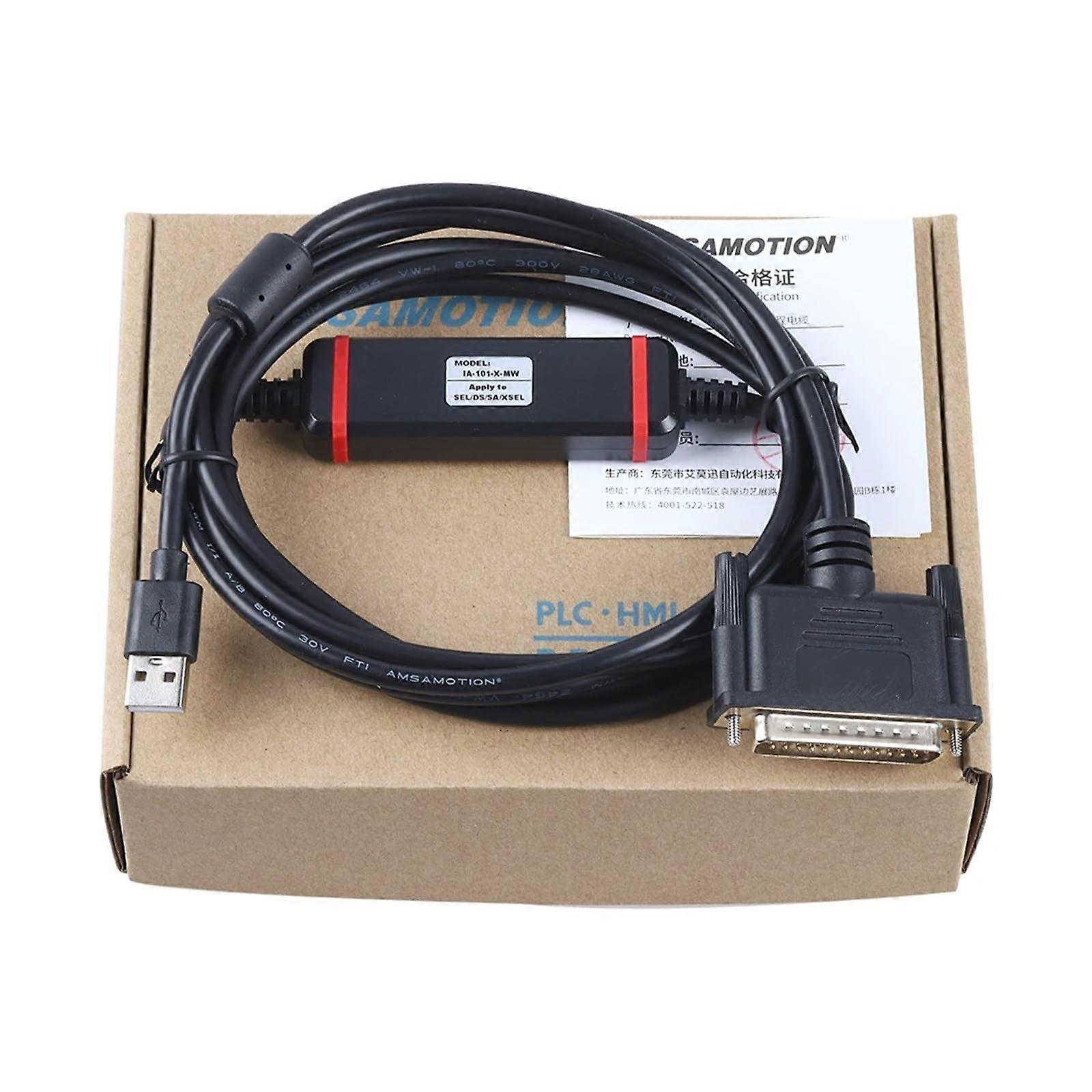 Programming Cable for IAI Drive Controller IA101XUSB MW DB25 for SEL DS SA XSEL with Speed Data Transfer