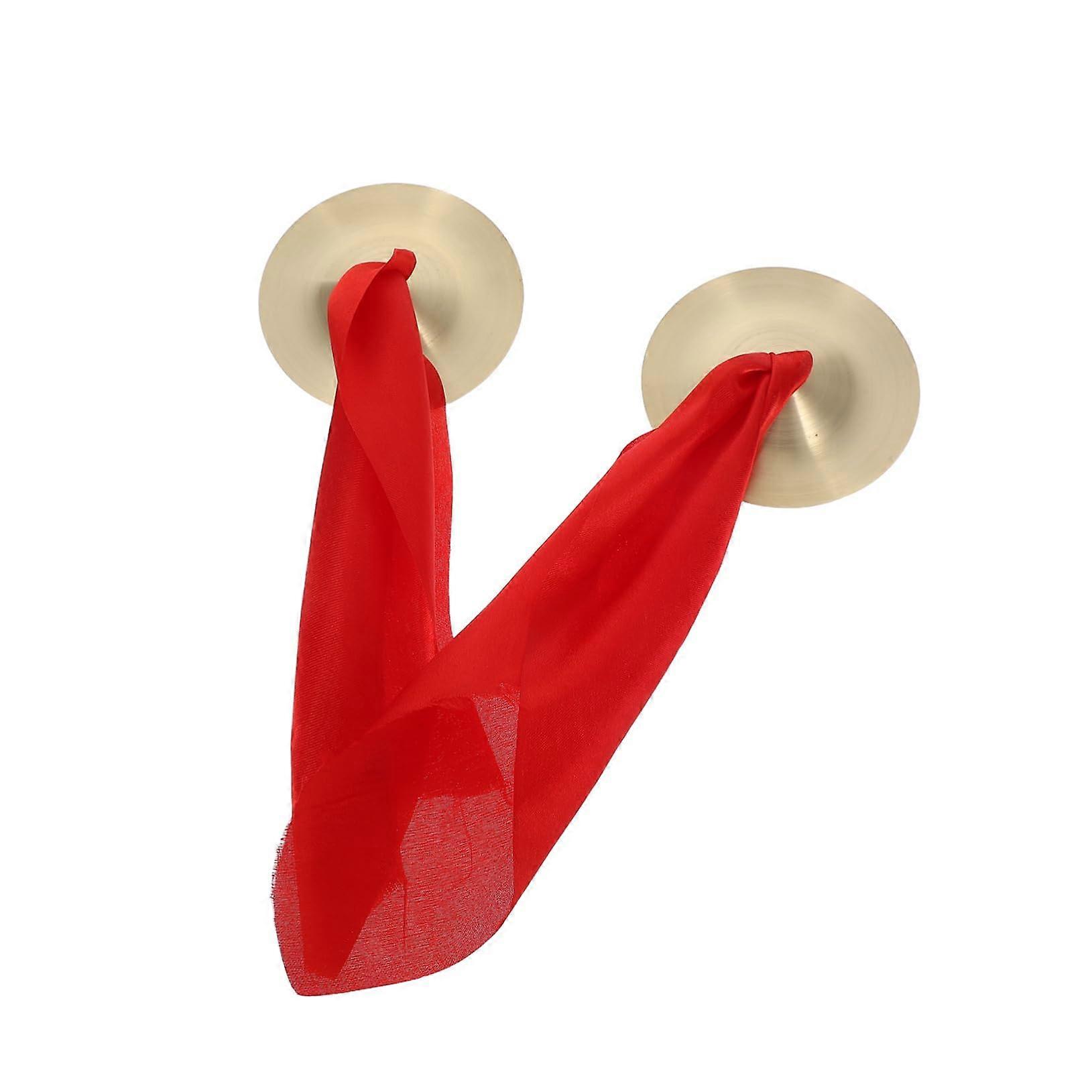 Finger Cymbals with Bright Clear Tone for Dance Performance, Comfortable Fit, Lightweight Brass Pair