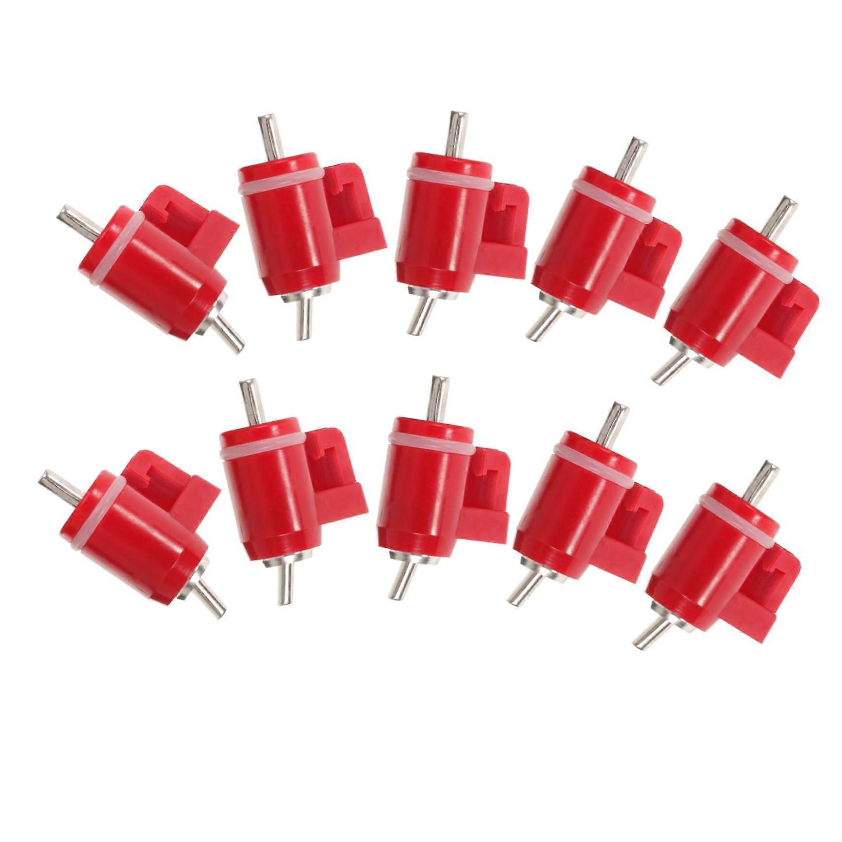 10pcs Chicken Water Nipple Drinker for Poultry, Automatic Chicken Waterer Replacement