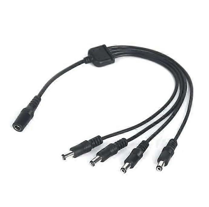 DC Power Splitter Cable 1 to 4 12V for CCTV Cameras LED Lights, MultiDevice Power Distribution