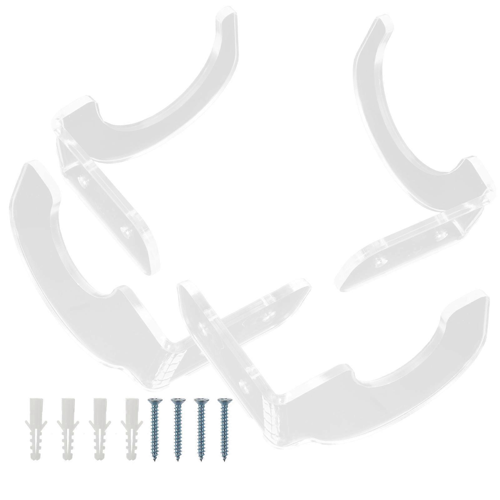 Decorative Bat Stand Acrylic Baseball Bat Rack for Wall-Mounted 8Pairs