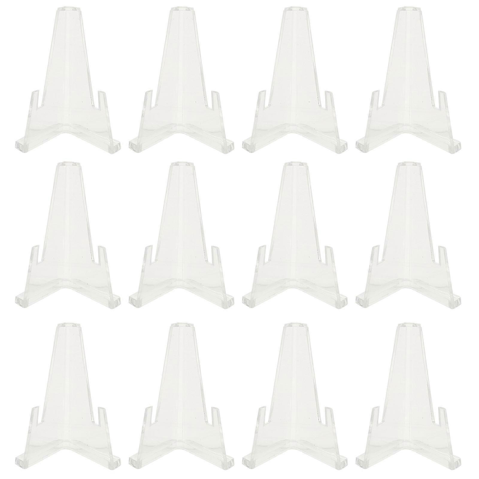 Plastic Coin Display Rack Triangular Coin Storage for Display Use 15Pcs