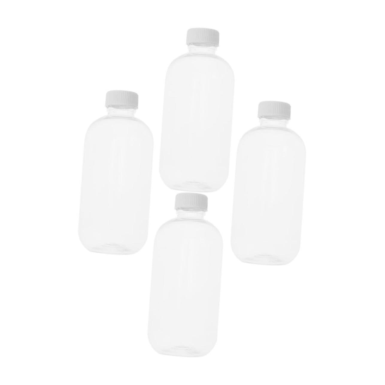 4pcs Reusable Plastic Bead Storage Bottles with Leakproof Secure Lid and Large Capacity