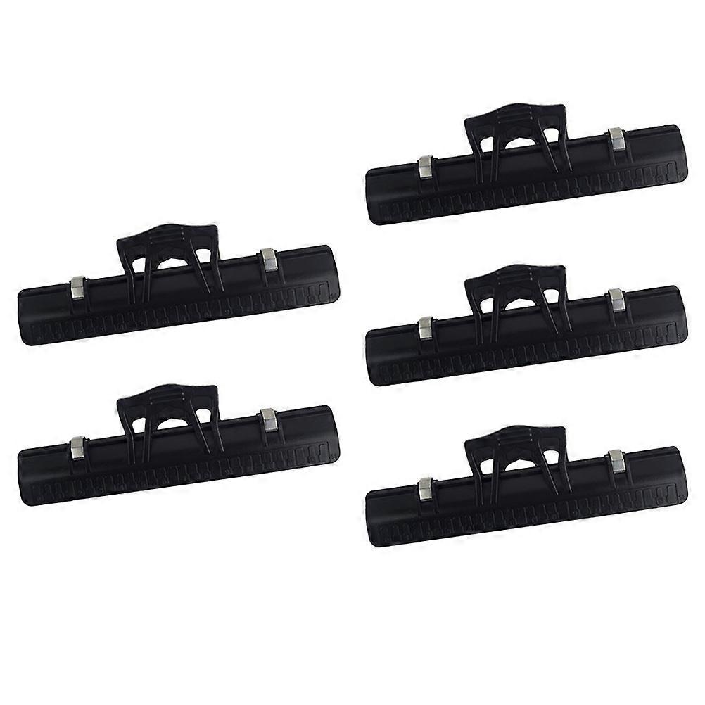 Music Score Clip Tool 5Pcs Multi-Functional Binder for Musicians Daily Use Black Page Fixing